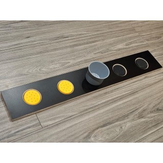 Czarna listwa zapachowa 80cm + 5 pudełek 6cm Trigger Studio 2 - My shop 